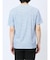 メッシュ 転写プリントフェイクVネック半袖Tシャツ