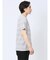 ポップコーンボーダー フェイククルーネック半袖Tシャツ