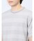 ポップコーンボーダー フェイククルーネック半袖Tシャツ