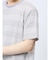 ポップコーンボーダー フェイククルーネック半袖Tシャツ