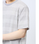 ポップコーンボーダー フェイククルーネック半袖Tシャツ
