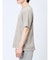 ポップコーンボーダー フェイククルーネック半袖Tシャツ