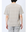 ポップコーンボーダー フェイククルーネック半袖Tシャツ