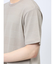 ポップコーンボーダー フェイククルーネック半袖Tシャツ