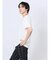 ジャガードヘリンボン フェイクVネック半袖Tシャツ