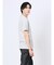 メランジジャージー フェイクキーネック半袖Tシャツ