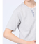メランジジャージー フェイクキーネック半袖Tシャツ