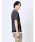 メランジジャージー フェイクキーネック半袖Tシャツ