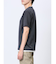 メランジジャージー フェイクキーネック半袖Tシャツ