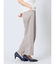 ストレッチ ボタン付き ワイドパンツ