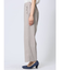 ストレッチ ボタン付き ワイドパンツ