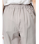 ストレッチ ボタン付き ワイドパンツ