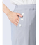 ストレッチ ボタン付き ワイドパンツ