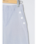 ストレッチ ボタン付き ワイドパンツ