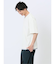 千鳥ジャガード フェイクVネック半袖Tシャツ