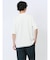 千鳥ジャガード フェイクVネック半袖Tシャツ