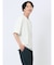 千鳥ジャガード フェイクVネック半袖Tシャツ