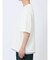 千鳥ジャガード フェイクVネック半袖Tシャツ