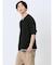 千鳥ジャガード フェイクVネック半袖Tシャツ