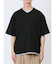 千鳥ジャガード フェイクVネック半袖Tシャツ