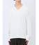 リンクスアーガイル フェイクVネック長袖Tシャツ