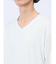 リンクスアーガイル フェイクVネック長袖Tシャツ