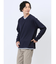 ダイアゴナル フェイクVネック長袖Tシャツ
