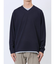 ダイアゴナル フェイクVネック長袖Tシャツ