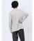 メランジジャガード フェイクVネック長袖Tシャツ