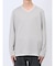 メランジジャガード フェイクVネック長袖Tシャツ
