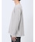 メランジジャガード フェイクVネック長袖Tシャツ