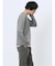 メランジジャガード フェイクVネック長袖Tシャツ