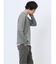 メランジジャガード フェイクVネック長袖Tシャツ