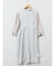 ウーリッシュ カシュクールワンピース ライトグレー(セットアップ可能)
