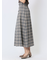 ボタンデザイン チェック柄フレアースカート