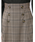 ボタンデザイン チェック柄フレアースカート