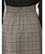 ボタンデザイン チェック柄フレアースカート