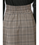 ボタンデザイン チェック柄フレアースカート