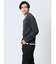 ヘリンボンジャガード フェイクVネック長袖Tシャツ