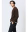 ヘリンボンジャガード フェイクVネック長袖Tシャツ
