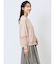 袖シアー切替 クルーネックプルオーバー