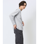 ヘリンボンジャガード フェイクVネック長袖Tシャツ