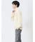ふわもち パネルボーダー タートルネックニット
