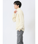 ふわもち パネルボーダー タートルネックニット