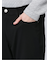 クロスストレッチ スリムパンツ ツイル黒