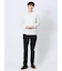 クロスストレッチ スリムパンツ ピンヘッド黒
