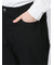 クロスストレッチ スリムパンツ ピンヘッド黒