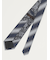 シルク混 パネル柄 レギュラータイ 7.5cm幅