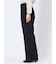 ストレッチウォッシャブル ワイドパンツ 紺・ダルブルー(セットアップ可能)