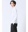【DRESS T-SHIRT】綿ストレッチ スロープネック長袖Tシャツ